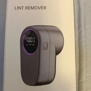 New Lint Remover Silver & Black Chargeable 3-Speed Digital Display